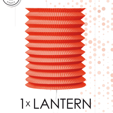 Rode Lampion Trek 16cm van WeFiesta koop je bij Partywinkel