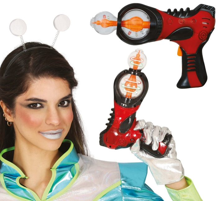 Rode Nep Pistool 18cm - Partywinkel - 8434077163252