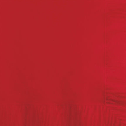 Rode Servetten 2 - Laags 33cm 20st van Creative Converting koop je bij Partywinkel