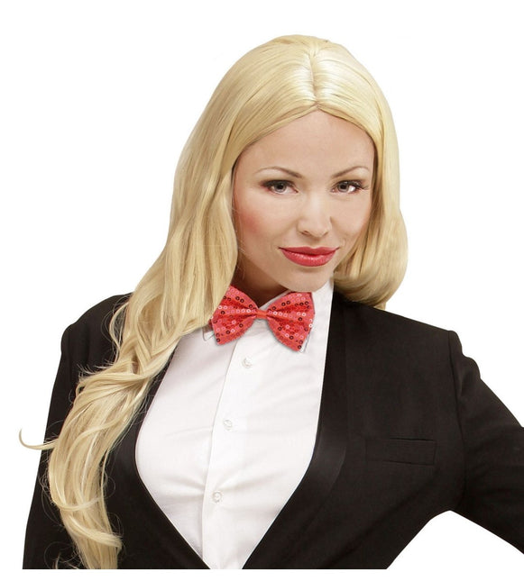 Rode Strik Pailletten van Widmann koop je bij Partywinkel