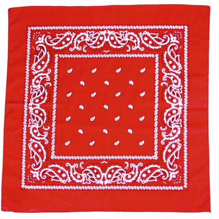 Rode Zakdoek Met Print van Wilbers & Wilbers koop je bij Partywinkel