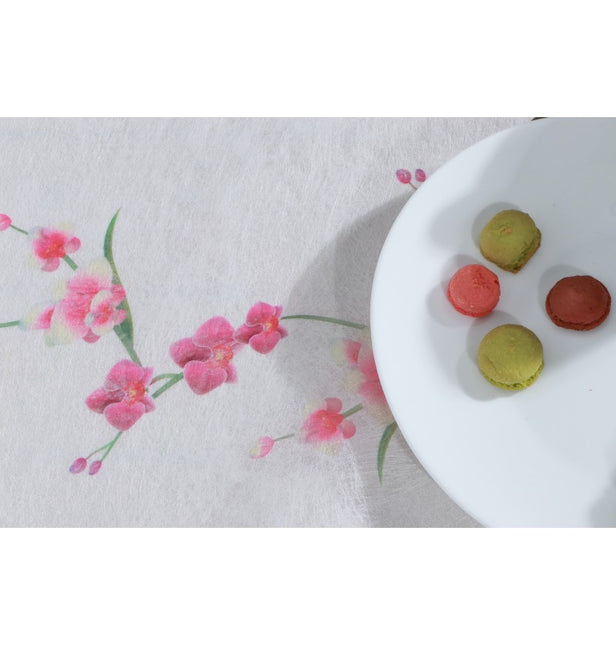 Kwiatowy bieżnik na stół Orchidee 5m