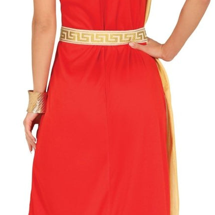 Romeins Kostuum Rood Dames - Partywinkel - 8434077861370