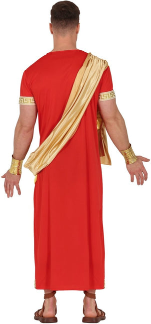 Romeins Kostuum Rood Heren - Partywinkel - 8434077860496