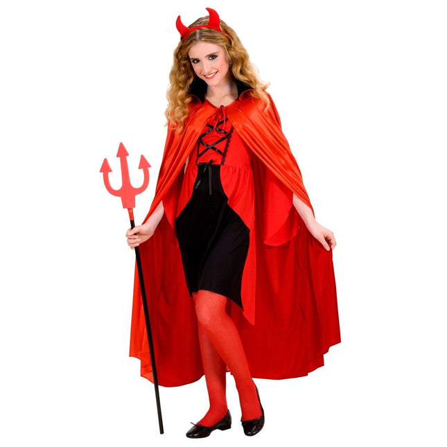Rood Cape Kind Duivel van Widmann koop je bij Partywinkel