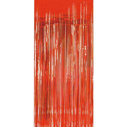 Rood Deurgordijn Folie 2m - Partywinkel - 8714572092111