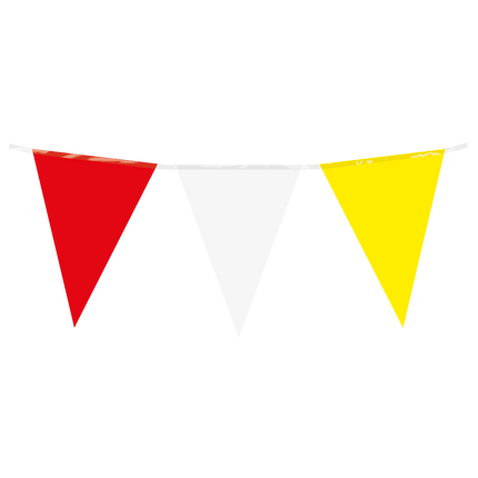 Rood Geel Witte Slinger 10m - Partywinkel - 8716764245732