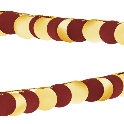 Rood Gouden Slinger 2,2m van Partydeco koop je bij Partywinkel