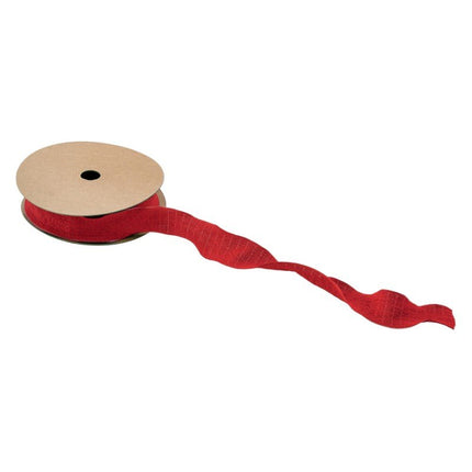 Rood Lint Rimpel 2,5Cm 10m van CHAKS koop je bij Partywinkel