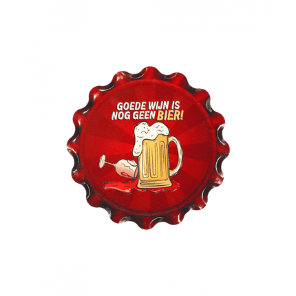 Rood Onderzetters Goede Wijn 11cm van Paper Dreams koop je bij Partywinkel