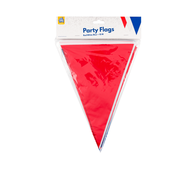 Rood Wit Blauwe Slinger 10m - Partywinkel - 8716764235924
