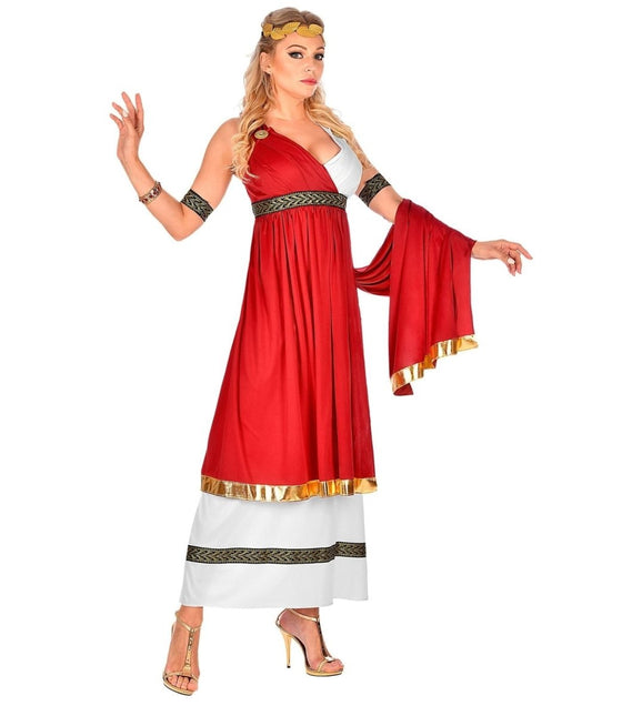 Rood Witte Jurk Dames van Widmann koop je bij Partywinkel