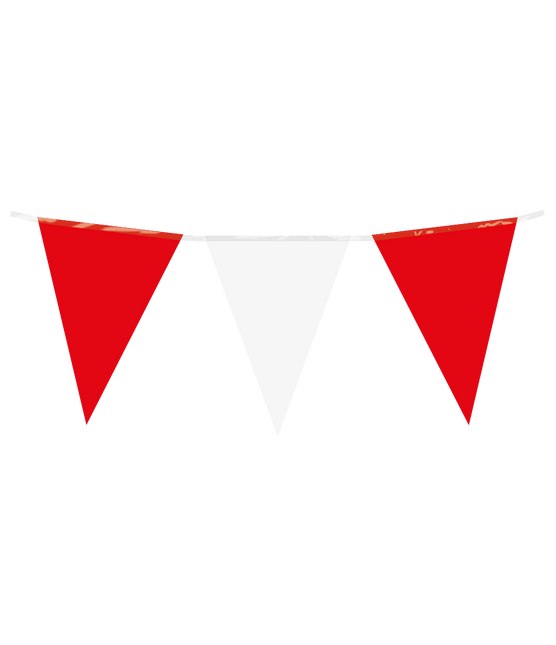 Rood Witte Slinger 10m - Partywinkel - 8716764245435
