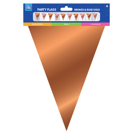 Rose Goud Bronzen Slinger Metallic 10m van Paper Dreams koop je bij Partywinkel