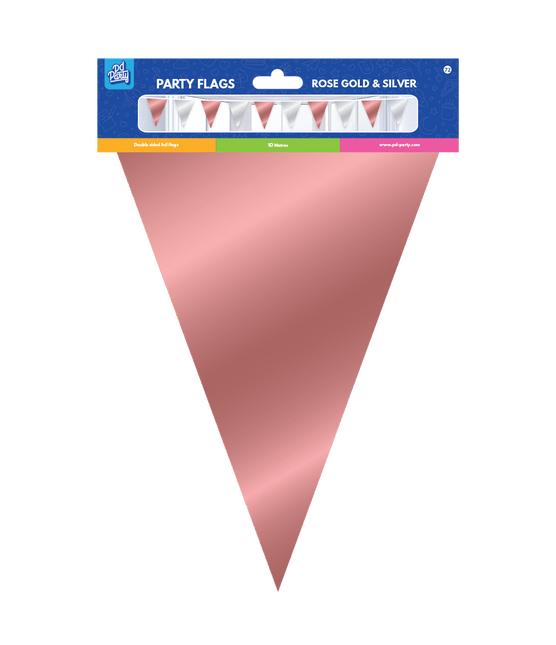 Rose Goud Zilveren Slinger Metallic 10m van Paper Dreams koop je bij Partywinkel