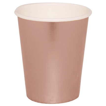 Rose Gouden Bekers 240ml 6st van Fiestas Guirca koop je bij Partywinkel