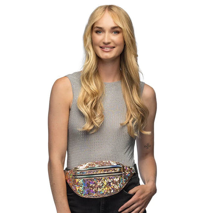 Rose Gouden Heuptasje Holografisch - Partywinkel - 8712026360199