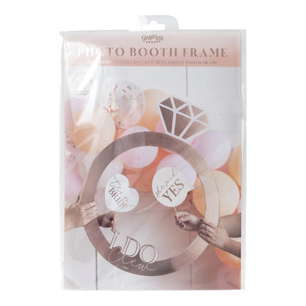 Rose Gouden Photobooth Frame Ring 74cm van Ginger Ray koop je bij Partywinkel