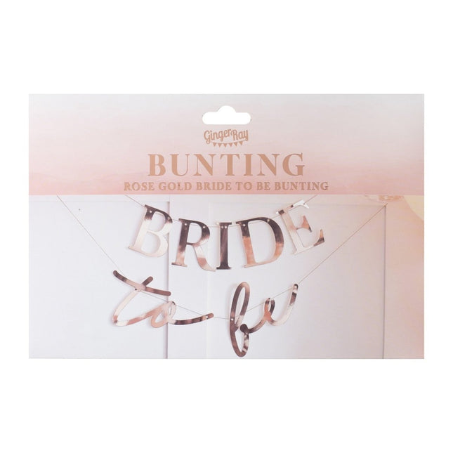 Rose Gouden Slinger Bride To Be 1,5m van Ginger Ray koop je bij Partywinkel
