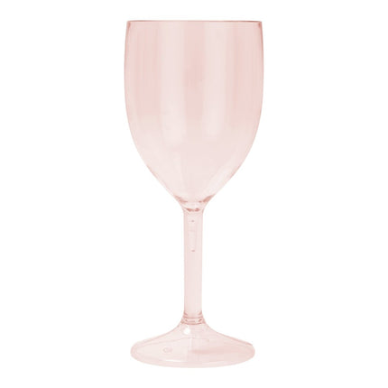 Rose Gouden Wijnglas Plastic 300ml 2st van Procos koop je bij Partywinkel