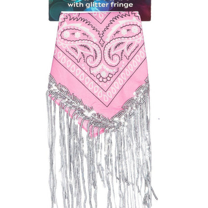 Roze Bandana Strass Franjes van Wilbers & Wilbers koop je bij Partywinkel