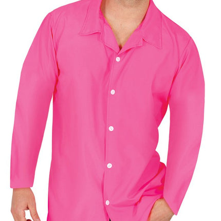 Roze Blouse Heren - Partywinkel - 8434077270523