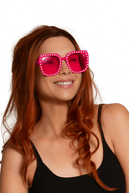 Roze Bril Bling van Partychimp koop je bij Partywinkel