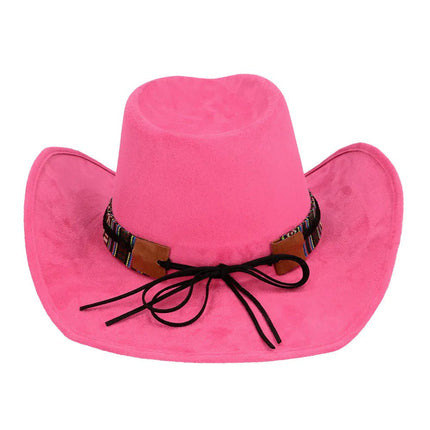 Roze Cowboy Hoed Luxe van Boland koop je bij Partywinkel