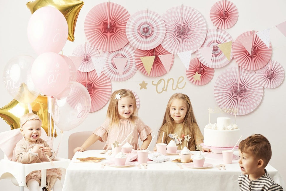 Roze Gouden Slingers 1,3m van Partydeco koop je bij Partywinkel