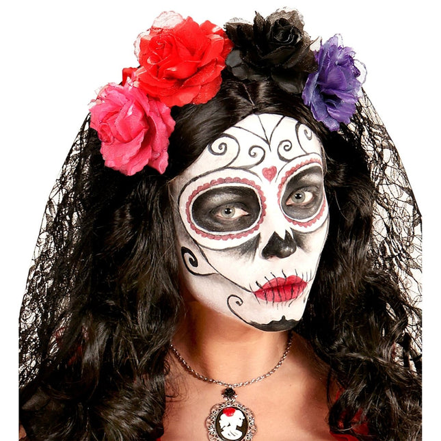 Roze Haarbloem van Widmann koop je bij Partywinkel