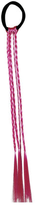 Roze Hair Extension Vlechten 35cm 3st - Partywinkel - 8434077481424