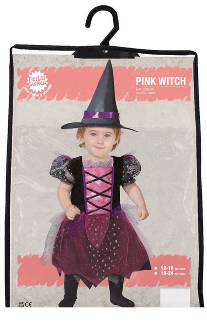 Roze heks Halloween Kostuum Baby van Fiestas Guirca koop je bij Partywinkel
