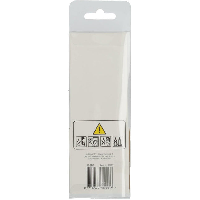 Roze Kaars 8 Jaar 5cm van Folat koop je bij Partywinkel