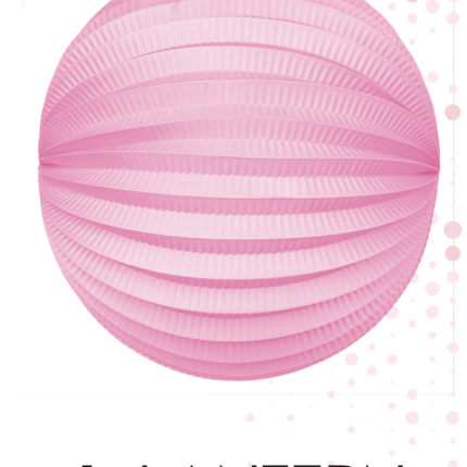 Roze Lampion 25cm van WeFiesta koop je bij Partywinkel