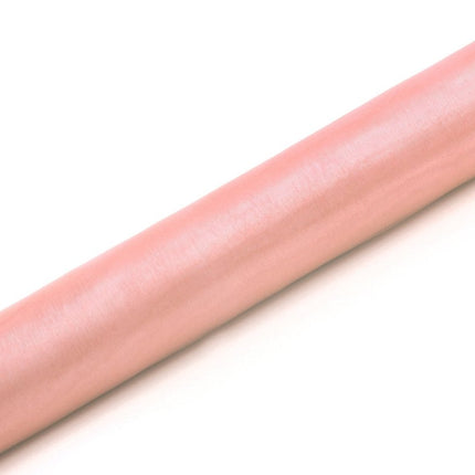 Roze Pastel Organza Stof 36cm 9m van Partydeco koop je bij Partywinkel