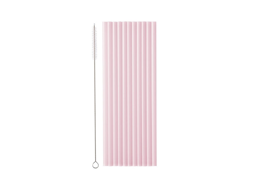 Roze Rietjes Plastic 23cm 12st van Partydeco koop je bij Partywinkel