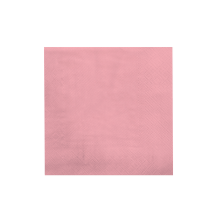 Roze Servetten Pastel 16,5cm 8st van Paper Dreams koop je bij Partywinkel