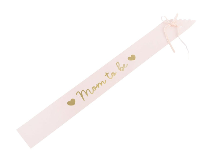 Roze Sjerp Mom To Be 75cm van Partydeco koop je bij Partywinkel