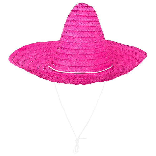 Roze Sombrero 49cm van Boland koop je bij Partywinkel