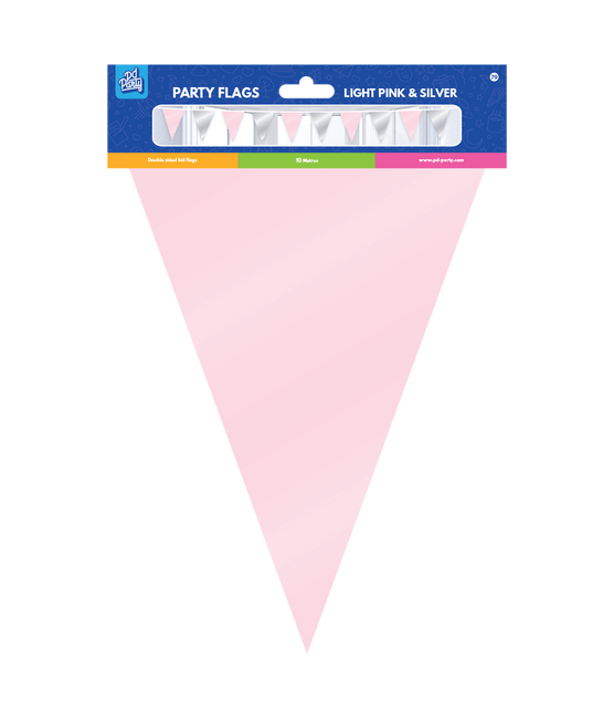 Roze Zilveren Slinger Metallic 10m van Paper Dreams koop je bij Partywinkel