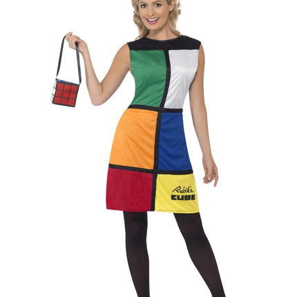 Rubik's Cube Kostuum Dames van Smiffys koop je bij Partywinkel