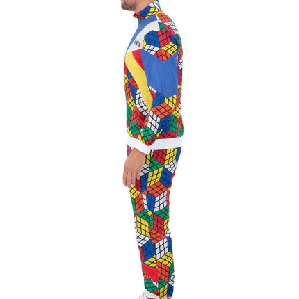Rubik's Cube Trainingspak Heren van Smiffys koop je bij Partywinkel