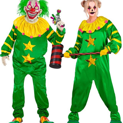 Ruimte Horror Clown Groen Geel van Widmann koop je bij Partywinkel
