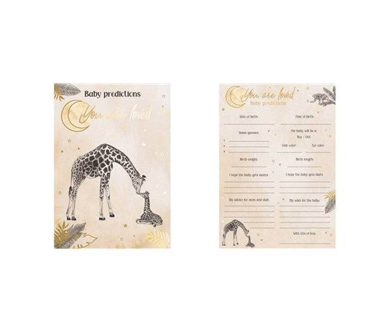 Safari Voorspellingskaartjes 20st - Partywinkel - 8711319397331