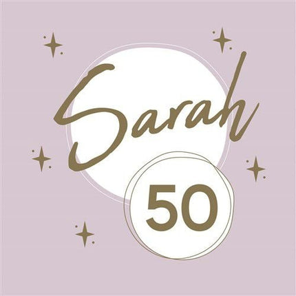 Sarah Servetten Goud Roze 33cm 10st van Haza Witbaard koop je bij Partywinkel