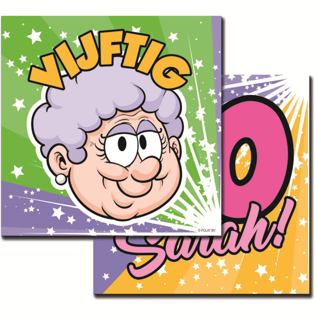 Sarah Servetten Versiering 33cm 20st van Folat koop je bij Partywinkel