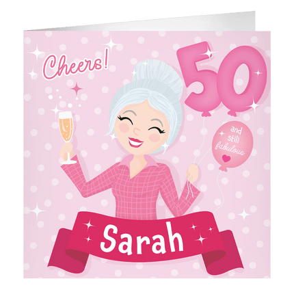 Sarah Wenskaart 23cm - Partywinkel - 8716764239168