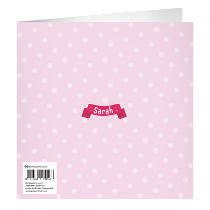 Sarah Wenskaart 23cm - Partywinkel - 8716764239168