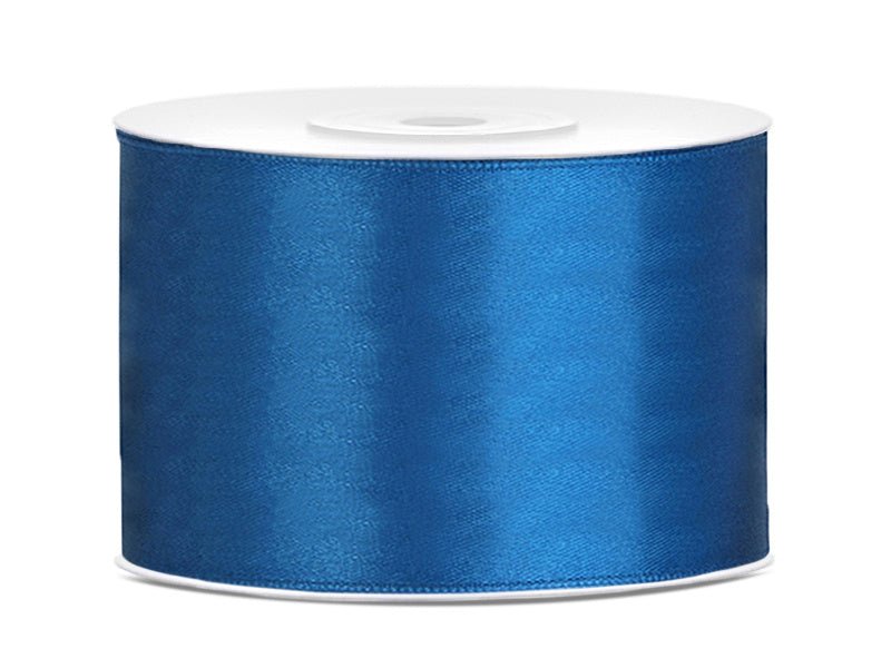 Satijn Lint Blauw 50mm 25m van Partydeco koop je bij Partywinkel