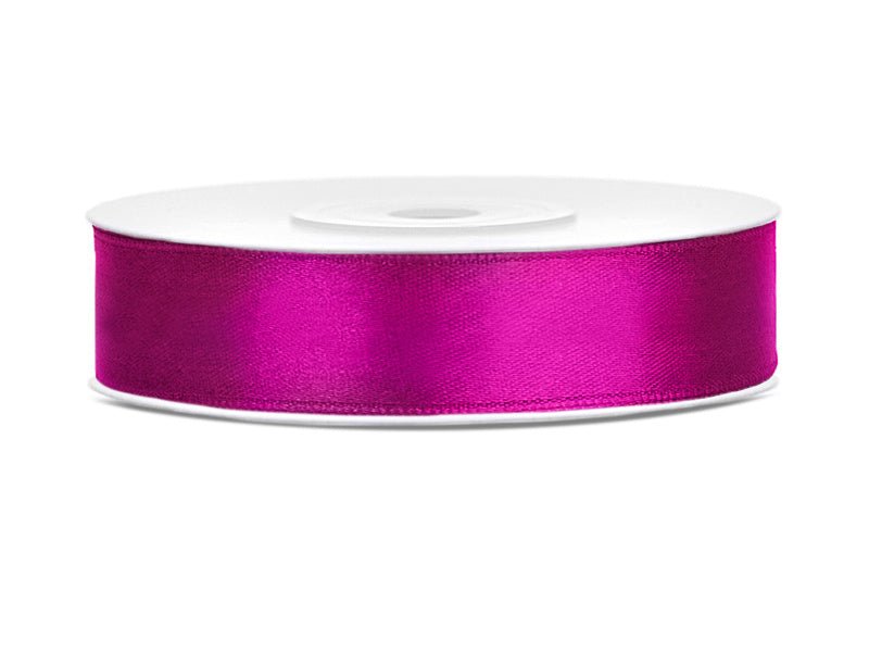 Satijn Lint Fuchsia 12mm 25m van Partydeco koop je bij Partywinkel